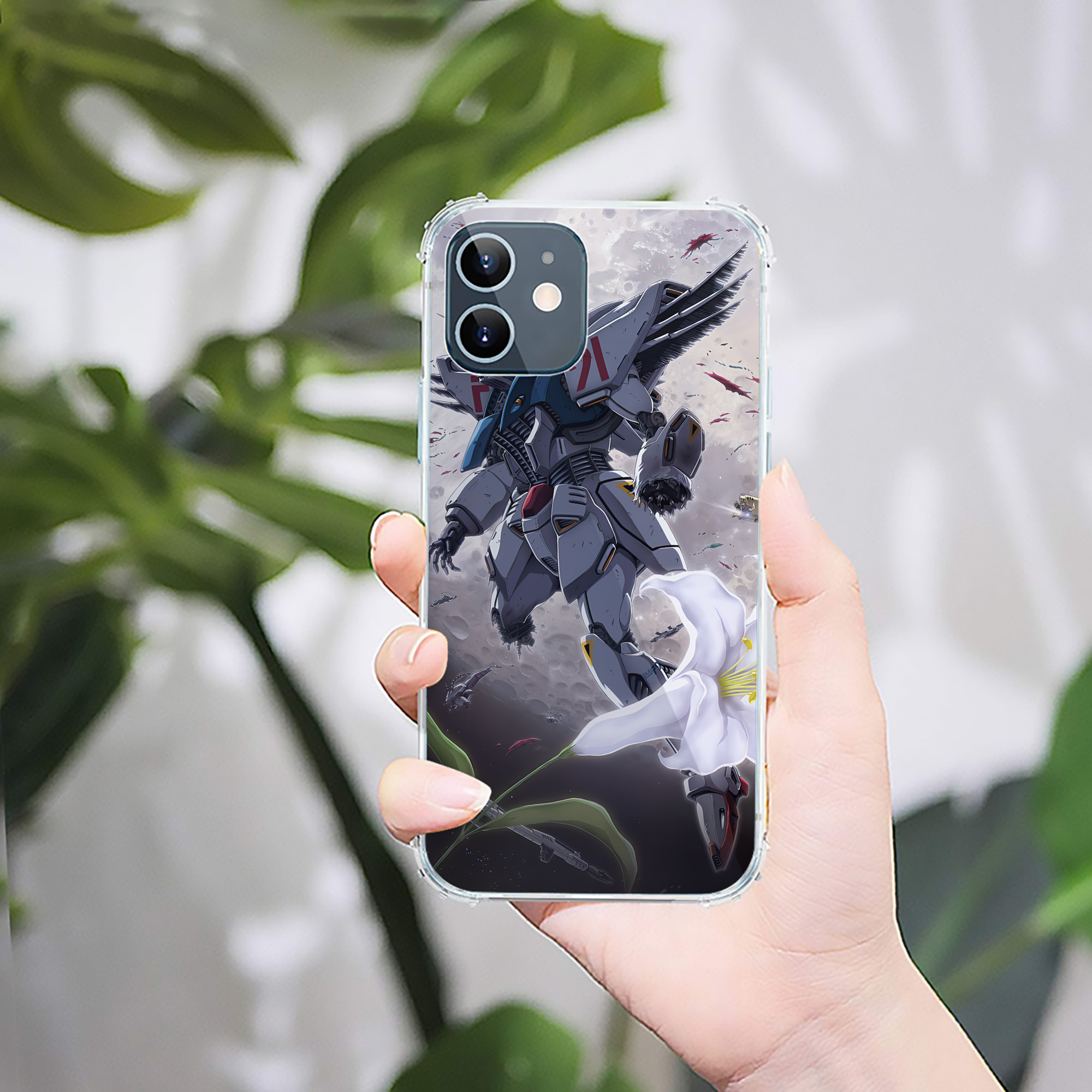（画像用） 機動戦士ガンダム Mobile Suit Gundam 【iPhone 12シリーズ対応】透明スマホケース（クリアソフトケース）